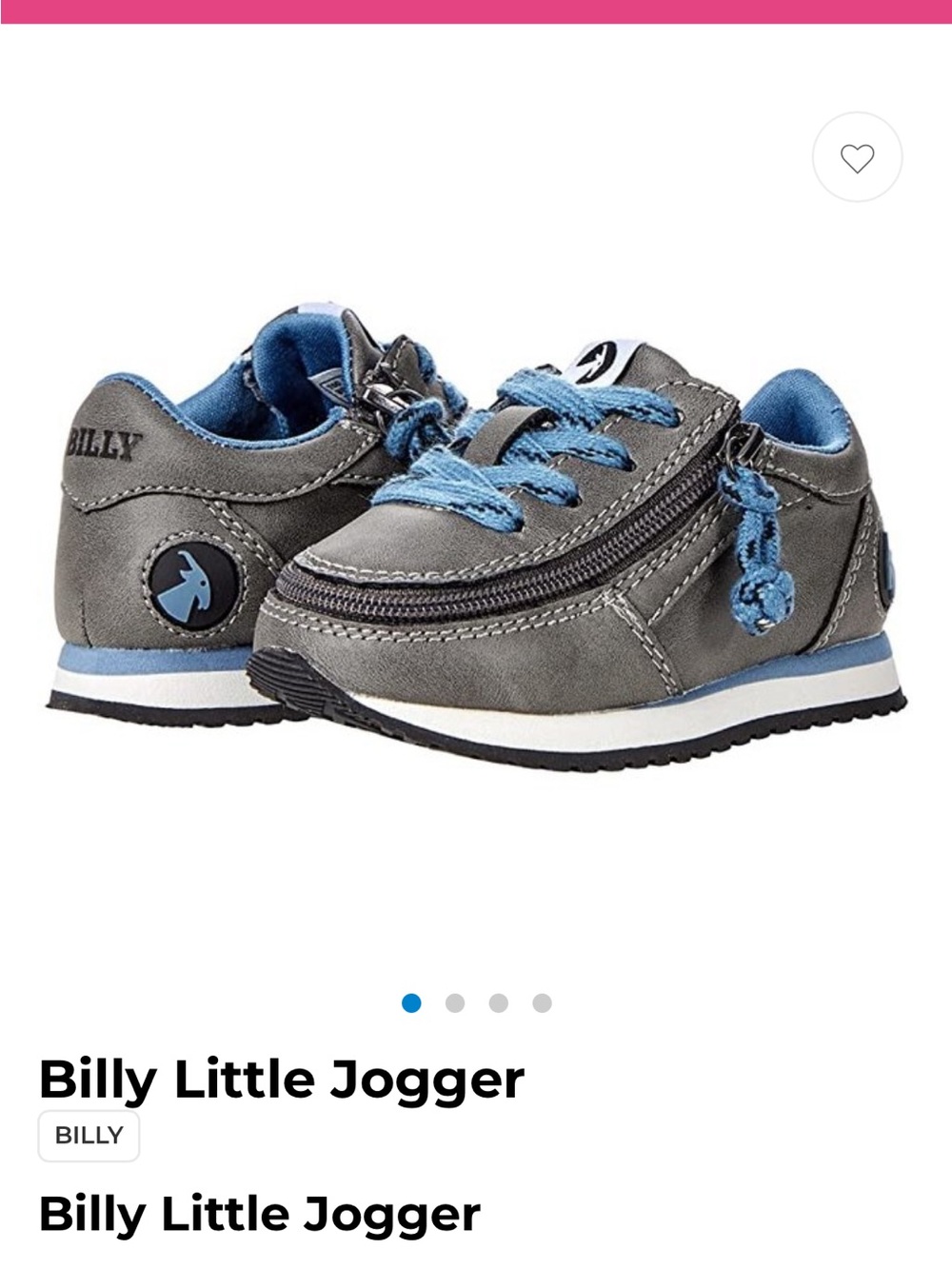 Billy Little Jogger Kids Sneakers in Gray and Blue